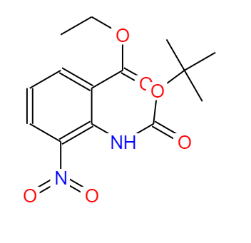 CAS：136285-65-9,中文名称：坎地沙坦酯中间体 C3 英文名称：Ethyl2-((tert-butoxycarbonyl)amino)-3-nitrobenzoate 
