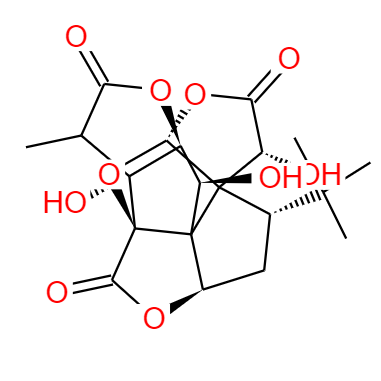  CAS：15291-77-7,中文名称：银杏内酯B 英文名称：Ginkgolide B