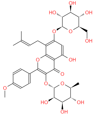 CAS：489-32-7,中文名称：淫羊藿提取物 英文名称：Herba epimedium extract 