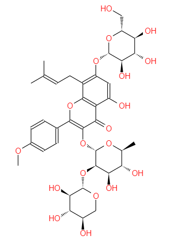CAS：110623-73-9,中文名称：朝藿定B；淫羊霍定B 英文名称：EpiMedin?B 