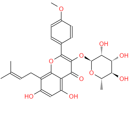 CAS：113558-15-9,中文名称：宝霍苷I 英文名称：baohuoside I 