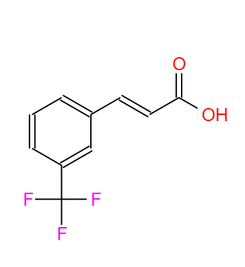 CAS：779-89-5,中文名称：3-(三氟甲基)肉桂酸 英文名称：3-(Trifluoromethyl)cinnamicacid 