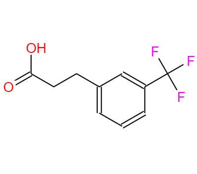 CAS：585-50-2,中文名称：3-（3-三氟甲基苯基）丙酸 英文名称：3-(3-Trifluoromethylphenyl)propionic acid 