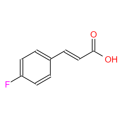 CAS：459-32-5,中文名称：4-氟肉桂酸 英文名称：4-Fluorocinnamic acid 