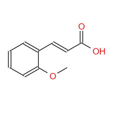 CAS：6099-03-2,中文名称：邻甲氧基肉桂酸 英文名称：o-Methoxycinnamic acid