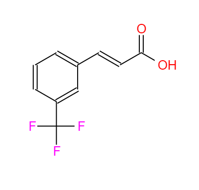 CAS：779-89-5,中文名称：3-(三氟甲基)肉桂酸 英文名称：3-(Trifluoromethyl)cinnamicacid 