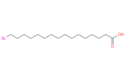 CAS：2536-35-8，中文名称：16-溴十六烷酸 英文名称：16-BROMOHEXADECANOICACID 