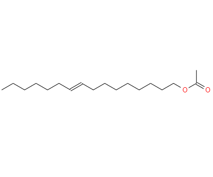 CAS：34010-20-3，中文名称：顺-9-十六烯醇乙酸酯 英文名称：(Z)-9-Hexadecen-1-ol acetate 