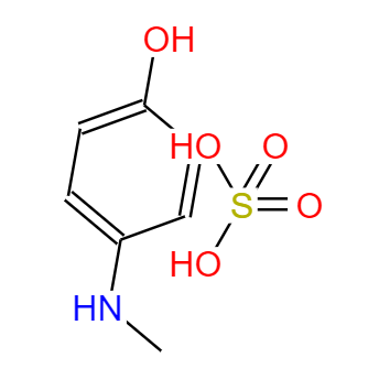 CAS：55-55-0,中文名称：4-甲氨基苯酚硫酸盐 英文名称：4-Methylaminophenol sulfate 