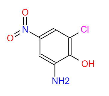 CAS：6358-09-4,中文名称：2-氨基-6-氯-4-硝基苯酚 英文名称：2-Amino-6-chloro-4-nitrophenol 