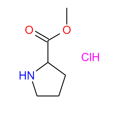 CAS：79397-50-5,中文名称：DL-脯氨酸甲酯盐酸盐 英文名称：H-DL-Pro-OMe.HCl 