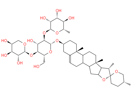 CAS： 50773-41-6，中文名称： 重楼皂苷I 英文名称：ChonglousaponinI 