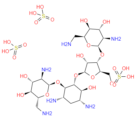  CAS： 1404-04-2，中文名称： 新霉素 英文名称：Neomycin