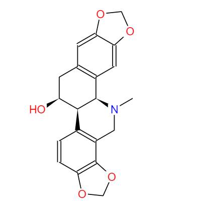 CAS： 476-32-4，中文名称： 白屈菜碱 英文名称：Chelidonine 