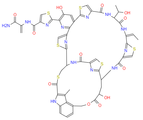 CAS： 56377-79-8，中文名称： 那西肽 英文名称：Nosiheptide 