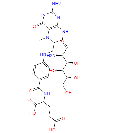 CAS： 1181972-37-1，中文名称： L-5-甲基四氢叶酸氨基葡萄糖盐 英文名称：GlucosaMine L-5-Methyltetrahy 