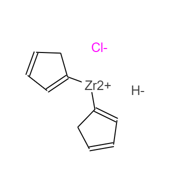 CAS： 37342-97-5，中文名称： 双(环戊二烯基)氢氯化锆(IV) 英文名称：Bis(cyclopentadienyl)zirconium(IV) chloride hydride 