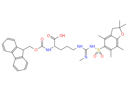 CAS： 1135616-49-7，中文名称： Fmoc-Arg(Me,Pbf)-OH 