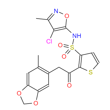 CAS： 184036-34-8，英文名称：sitaxsentan 