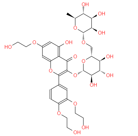 CAS： 7085-55-4，中文名称： 曲克芦丁 英文名称：Trihydroxyethylrutin 