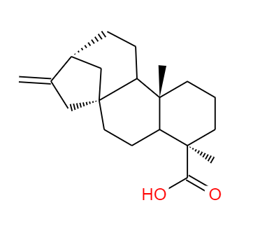 CAS： 6730-83-2，中文名称： 异贝壳杉烯酸 英文名称：Kaurenoicacid 