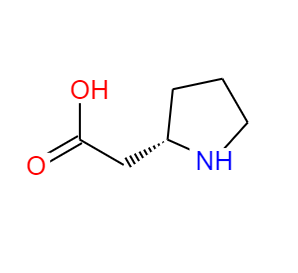 CAS： 56633-75-1，中文名称： (s)-吡咯烷乙酸 英文名称：(S)-2-(Pyrrolidin-2-yl)aceticacid 
