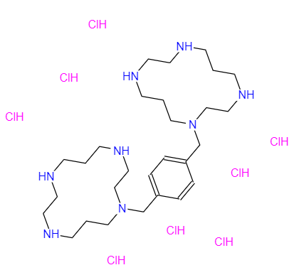 CAS： 155148-31-5，中文名称： 普乐沙福八盐酸盐 英文名称：Plerixafor8HCl(AMD31008HCl) 