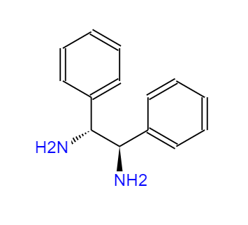 CAS： 35132-20-8，中文名称： (1R,2R)-二苯基乙二胺 英文名称：(1R,2R)-Diphenylethane-1,2-diamine 