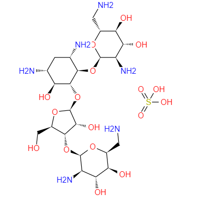 CAS： 4146-30-9，中文名称： 硫酸新霉素B 英文名称：Framycetin sulphate 