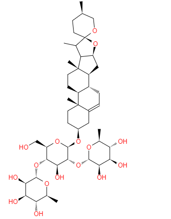  CAS： 19057-60-4，中文名称： 薯蓣皂苷 英文名称：PolyphyllinIII