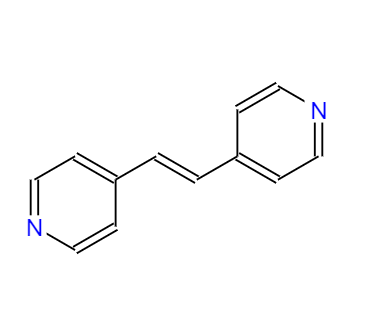 CAS： 13362-78-2，中文名称： 1,2-二(4-吡啶基)乙烯 英文名称：4,4'-Vinylenedipyridine 
