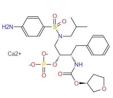 CAS： 226700-81-8，中文名称： 福沙那伟钙 英文名称：Fosamprenavircalcium 