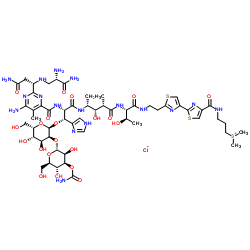 CAS： 67763-87-5，中文名称： 盐酸博来霉素 