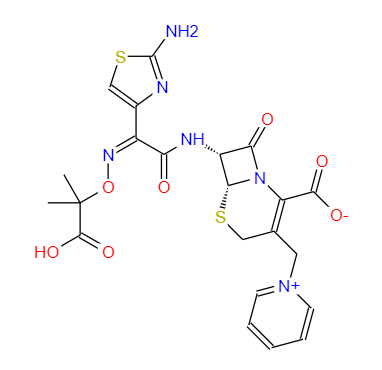 CAS： 72558-82-8，中文名称： 头孢他啶 英文名称：Ceftazidine 