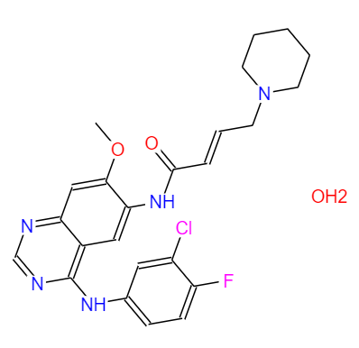 CAS： 1042385-75-0，中文名称： 达可替尼一水合物 英文名称：Dacomitinib hydrate 