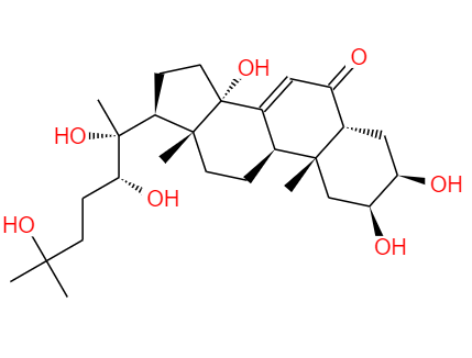 CAS： 5289-74-7，中文名称： β-蜕皮甾酮 英文名称：Beta-Ecdysterone 