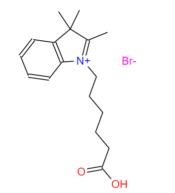 CAS： 171429-43-9，中文名称： 6-(2,3,3-三甲基吲哚-1-鎓-2-基)己酸溴化物