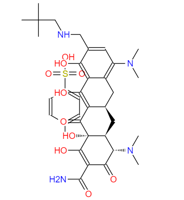 CAS： 1075240-43-5，中文名称： 奥玛环素 英文名称：Omadacycline 
