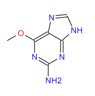 CAS： 20535-83-5，中文名称： 2-氨基-6-甲氧基嘌呤 英文名称：6-methoxy-7H-purin-2-amine 