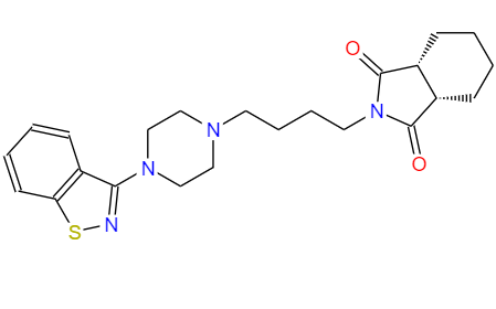 CAS： 150915-41-6，中文名称： 哌罗匹隆 英文名称：Perospirone 