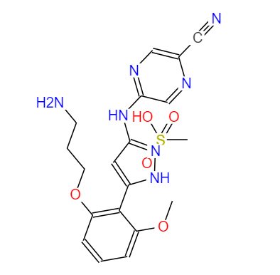 CAS： 1234015-57-6，英文名称：PrexasertibMesylateHydrate 