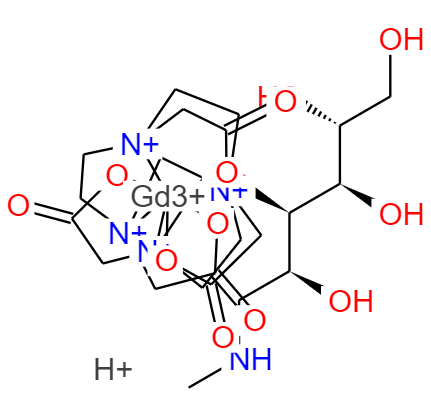 CAS： 92943-93-6,中文名称： 钆特酸葡胺 英文名称：gadolinium DOTA meglumine 