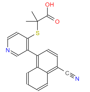 CAS： 1352792-74-5，中文名称： 维立诺雷 英文名称：Verinurad 