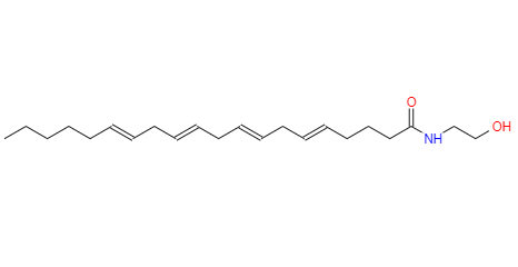 CAS： 94421-68-8，中文名称： 花生四烯酸乙醇胺 英文名称：Arachidonylethanolamide 