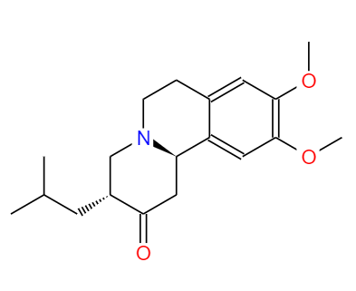 CAS： 58-46-8，中文名称： 丁苯那嗪 英文名称：TETRABENAZINE 