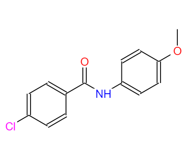 CAS： 4018-82-0，中文名称： 4-氯-N-(4-甲氧基苯基)苯甲酰胺 英文名称：N-(p-Chlorobenzoyl)-p-anisidine 
