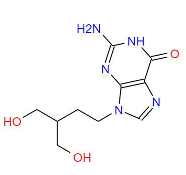  CAS： 39809-25-1，中文名称： 喷昔洛韦 英文名称：Penciclovir