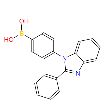 CAS： 867044-33-5，英文名称：4-(2-Phenyl-1H-benzimidazol-1-yl)phenyl]boronic acid 