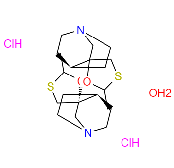 CAS： 153504-70-2，中文名称： 盐酸西维美林水合物 英文名称：Cevimeline hydrochloride hemihydrate 