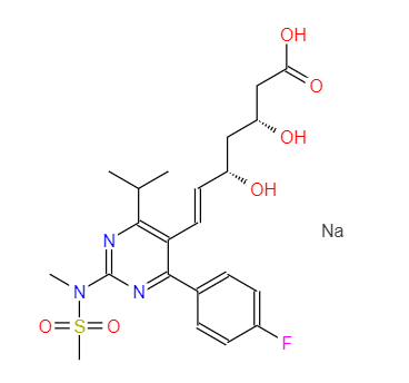 CAS： 147098-18-8，中文名称： 瑞舒伐他汀钠 英文名称：Rosuvastatin sodium 